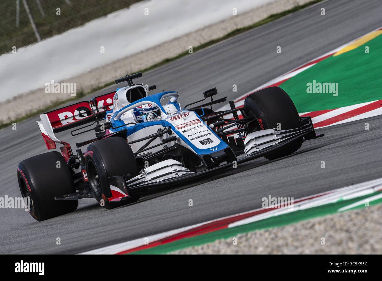 27 février 2020, Montmelo, Catalogne, Espagne : Nicholas Latifi participe aux essais pour la nouvelle saison du Grand Prix de formule 1 sur le circuit de Catalunya à Montmelo. (Crédit image : © German Vidal/SOPA images via ZUMA Wire) Banque D'Images