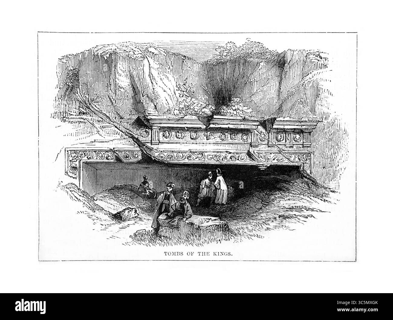 Illustration de la tombe des Rois (tombe d'Hélène) complexe funéraire site funéraire des rois de Juda et de la reine Hélène d'Adiabène de l'Antiquité 19 Banque D'Images