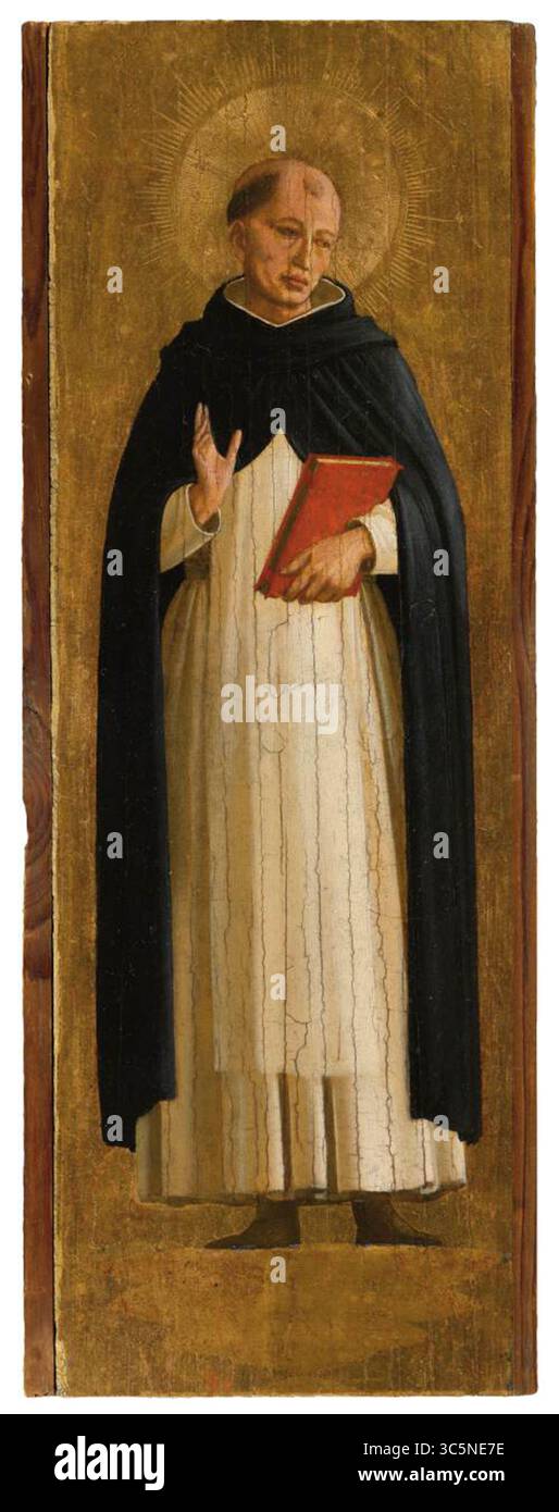 Vincenzo Ferrer - cadre retable de Fra Angelico Banque D'Images