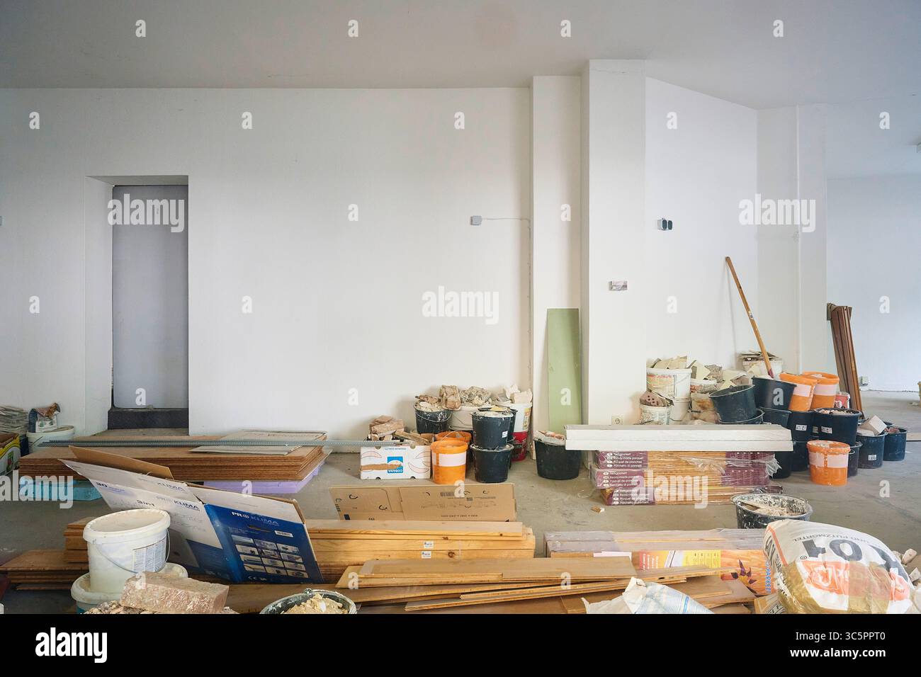 Rennovierung eines Ladenlokals Banque D'Images