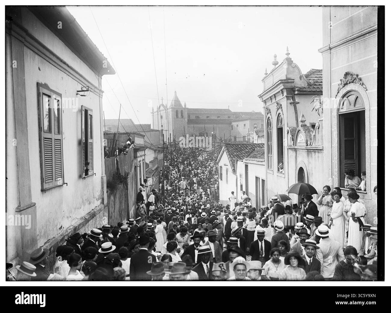 Morro do Castelo - transladação dos restos mortais de Estácio de Sá (037SL01035). Banque D'Images