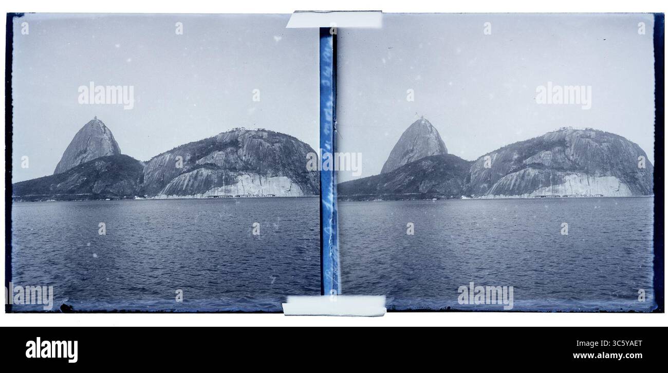 Morro do Pão de Açucar a partir da enseada de Botafogo Banque D'Images