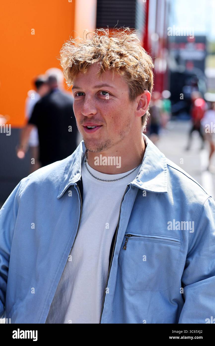 Budapest, Hongrie. 31 juillet 2025. Liam Lawson (NZL) Racing Bulls. 31.07.2025. Championnat du monde de formule 1, Rd 14, Grand Prix de Hongrie, Budapest, Hongrie, journée de préparation. Crédit : James Moy/Alamy Live News Banque D'Images