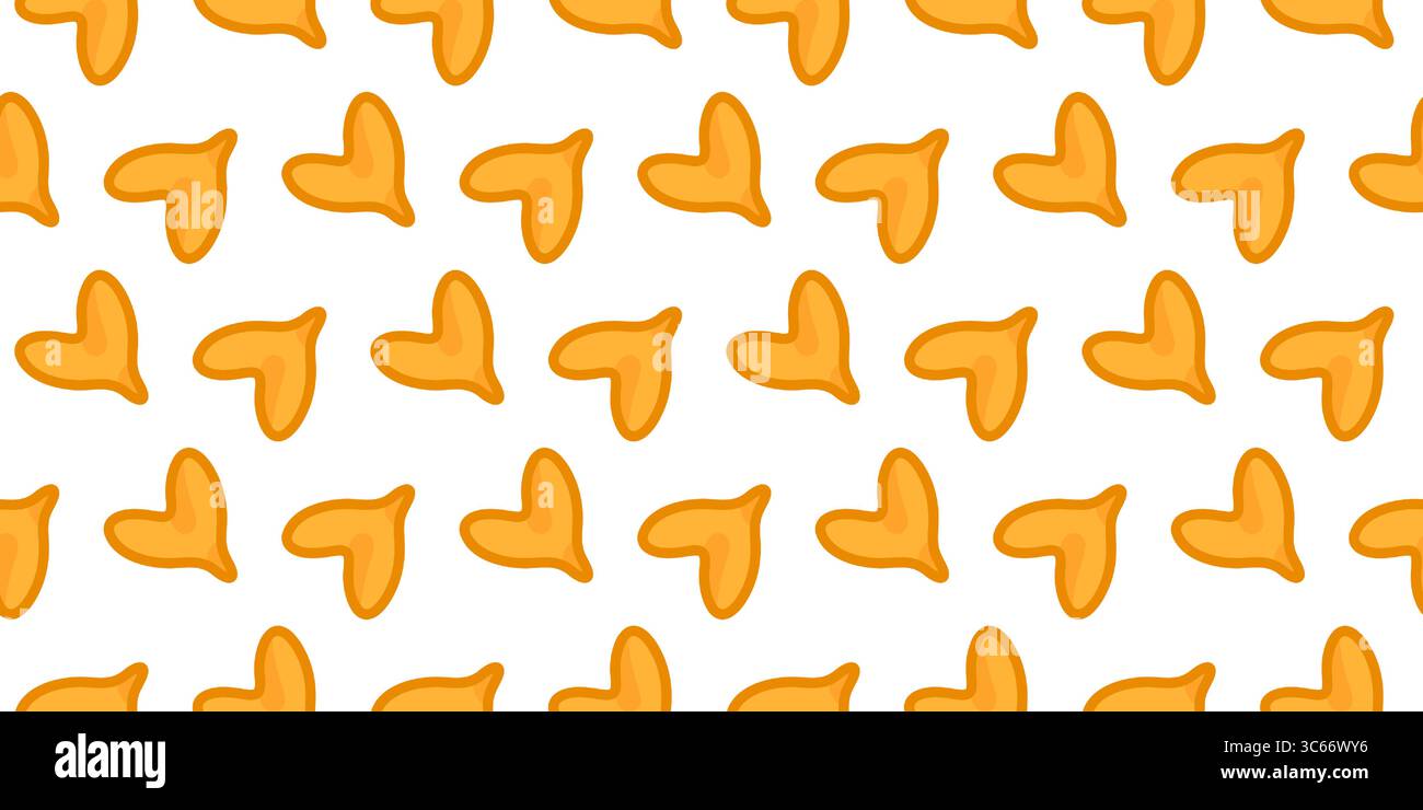 Motif feuille de dessin animé jaune sans couture Illustration de Vecteur