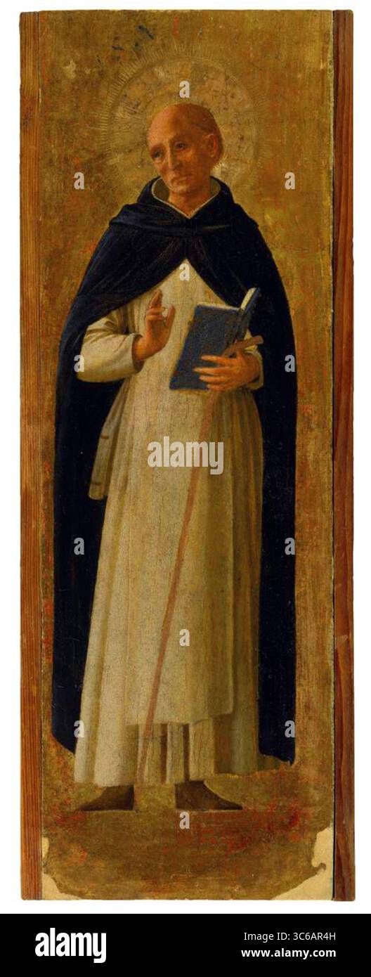 Dominican - cadre retable par Fra Angelico - Banque D'Images