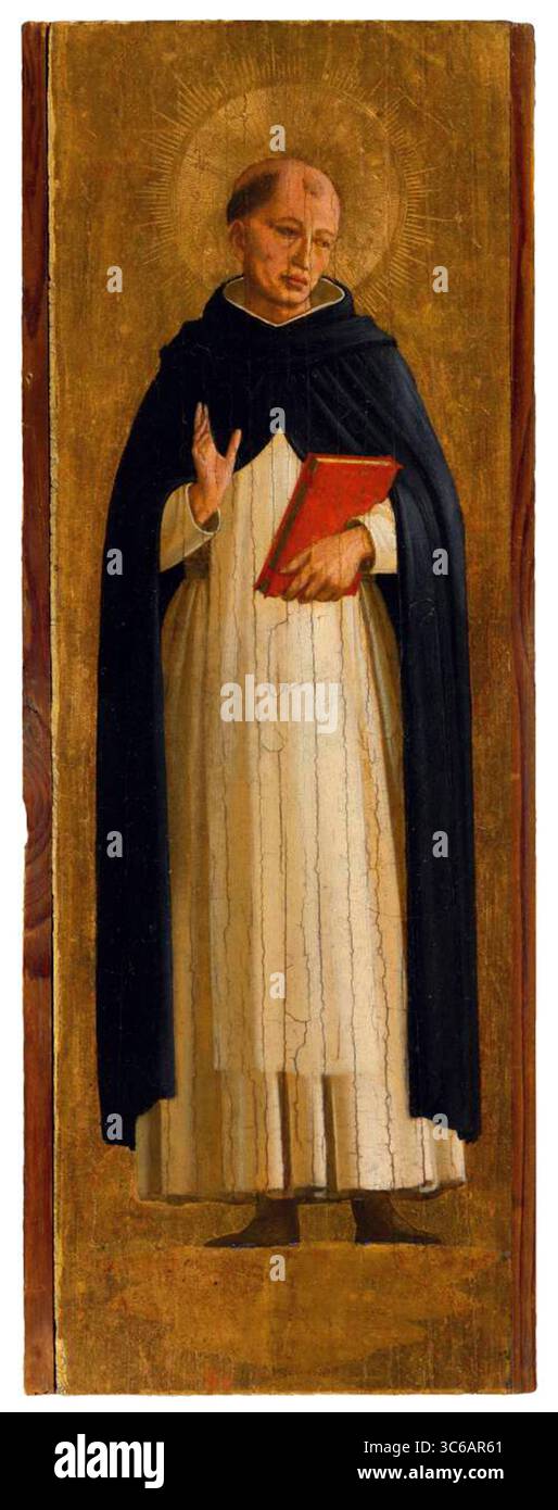 Vincenzo Ferrer - cadre retable de Fra Angelico Banque D'Images