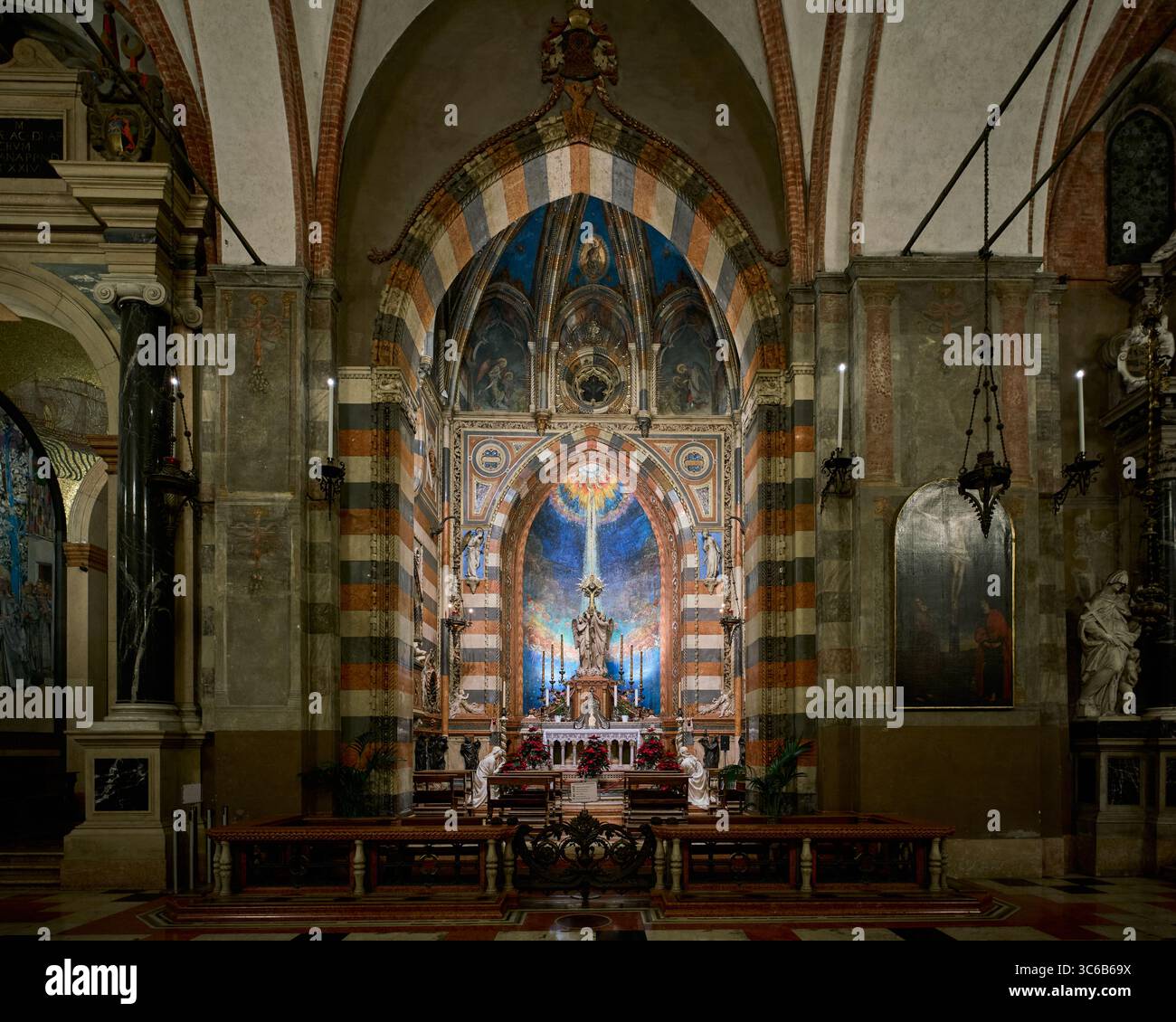 La chapelle du Saint Sacrement (Cappella Gattamelata) de la basilique Saint Antoine de Padoue (Basilica di Sant'Antonio di Padova), Italie Banque D'Images