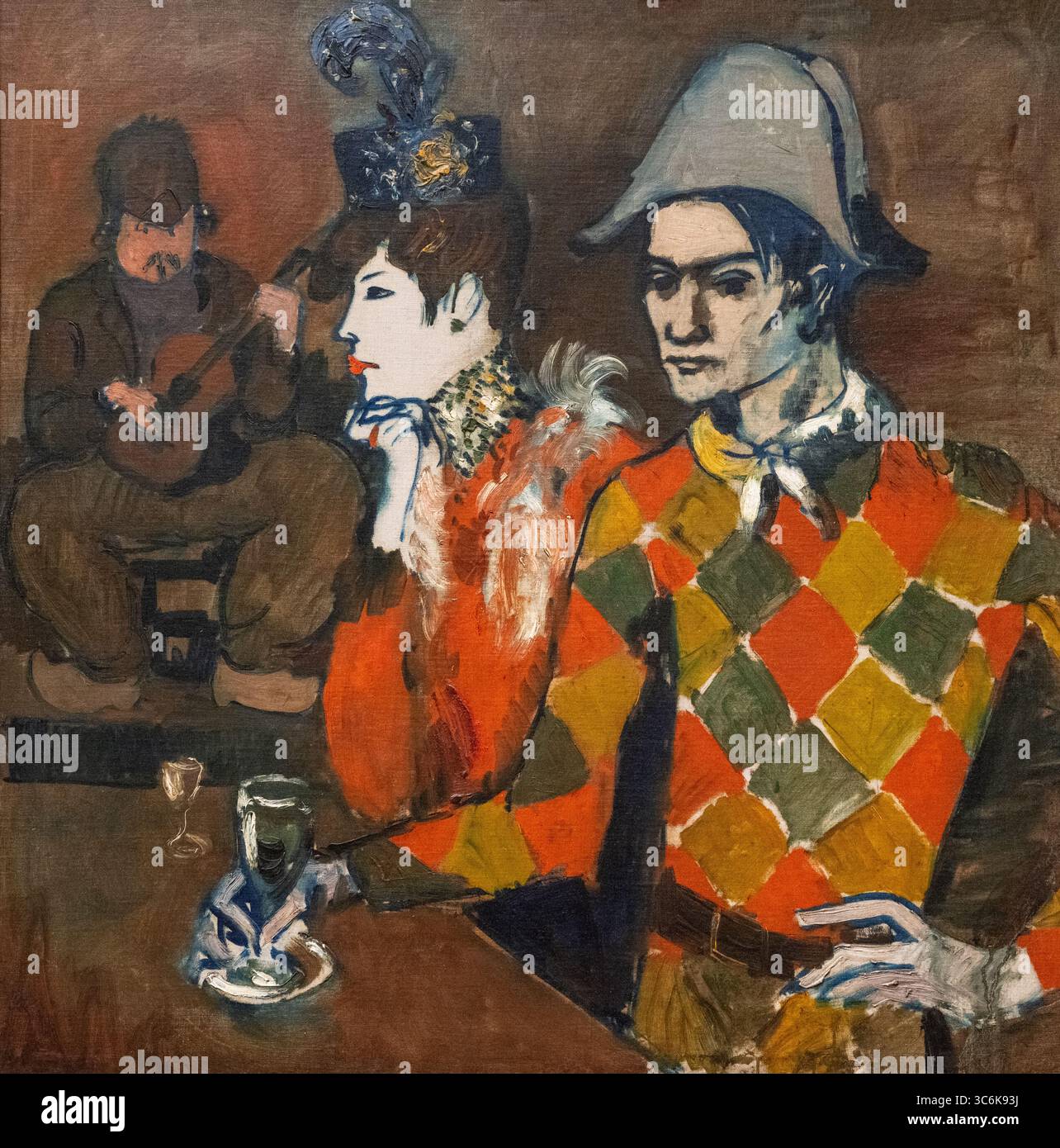 Peinture appelée au lapin Agile par Pablo Picasso au musée d'art MET DE New York Banque D'Images