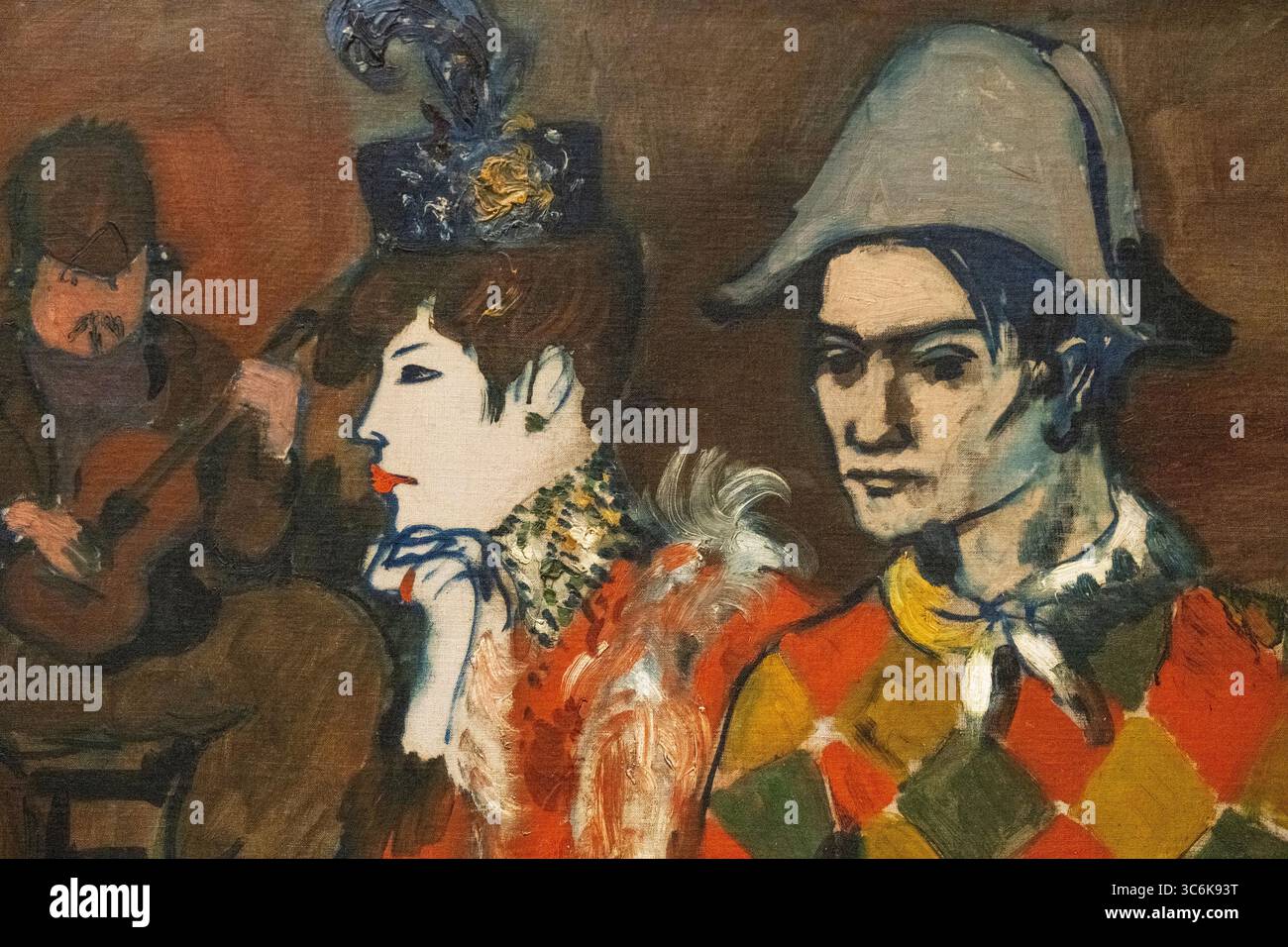 Peinture appelée au lapin Agile par Pablo Picasso au musée d'art MET DE New York Banque D'Images