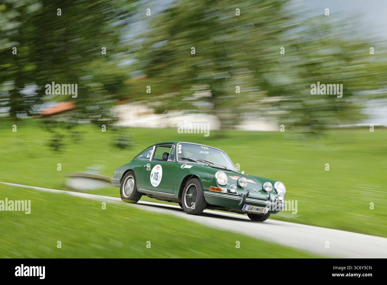 Rallye automobile classique Ennstal 2025, Porsche 911, construit en 1965, Styrie, Autriche Banque D'Images