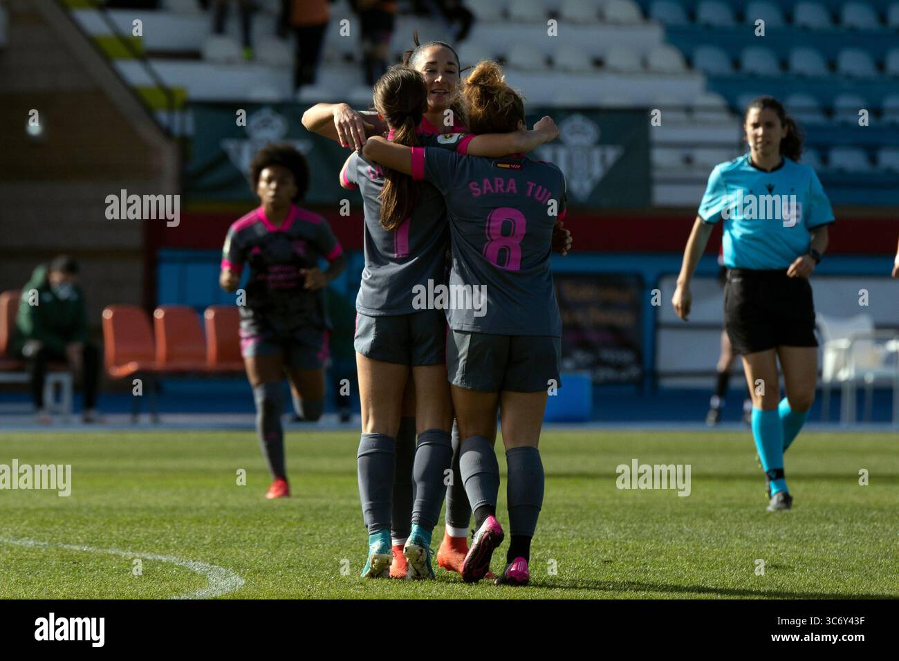 23 janvier 2021, Séville, Espagne : Laura Dominguez de Madrid CFF célèbre un but lors du match de Primera Iberdrola entre le Real Betis et Madrid CFF à la Ciudad Deportiva Luis del sol à Séville, Espagne. (Crédit image : © Jose Luis Contreras/DAX via ZUMA Wire) Banque D'Images