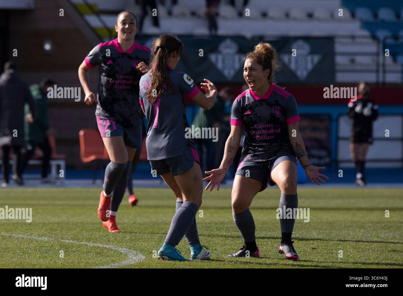23 janvier 2021, Séville, Espagne : Laura Dominguez de Madrid CFF célèbre un but lors du match de Primera Iberdrola entre le Real Betis et Madrid CFF à la Ciudad Deportiva Luis del sol à Séville, Espagne. (Crédit image : © Jose Luis Contreras/DAX via ZUMA Wire) Banque D'Images