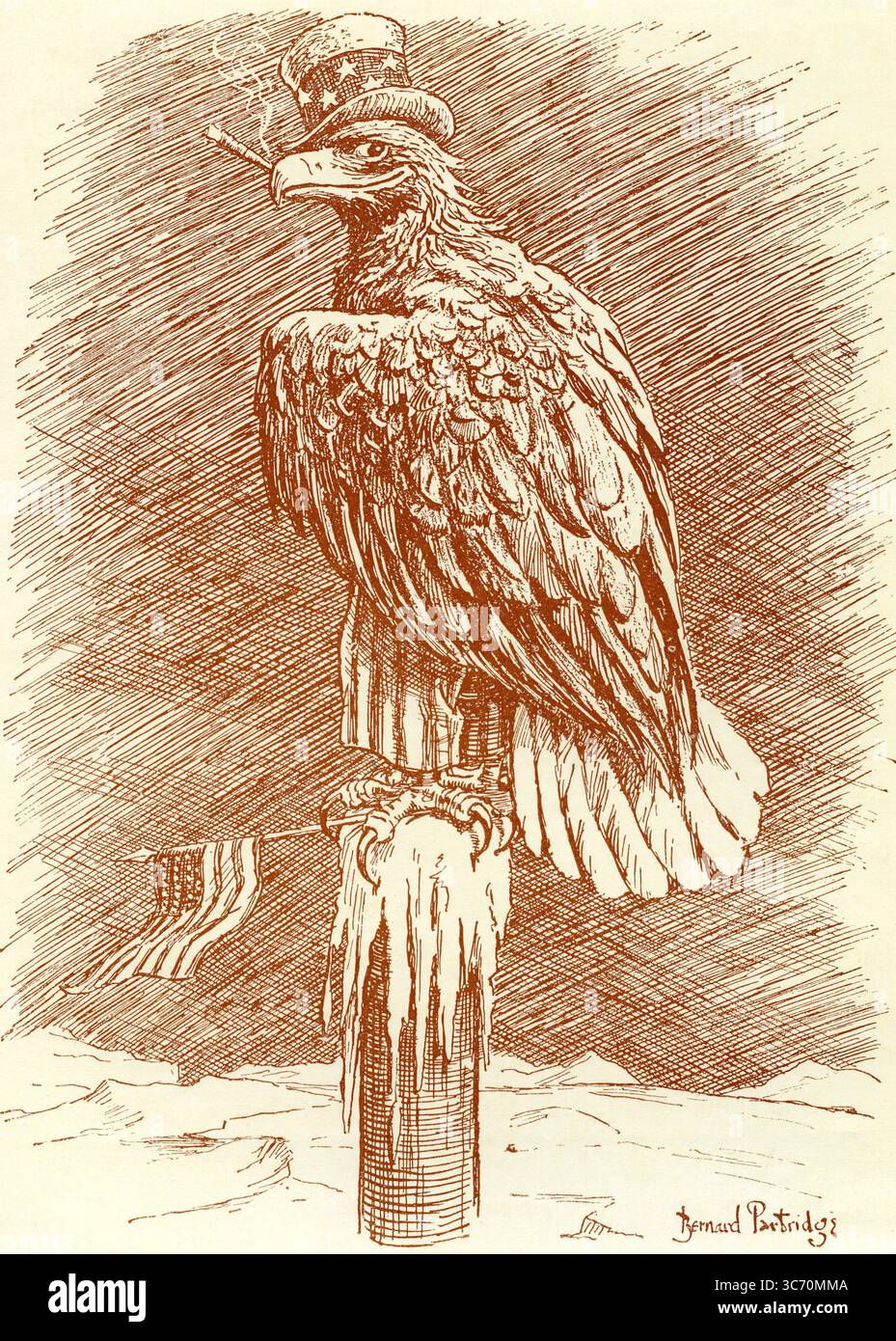 Guerre du pôle Nord 1909 une revendication incontestée American Eagle ' My Pole, Anyway !' Banque D'Images Guerre du pôle Nord 1909 une revendication incontestée American Eagle ' My Pole, Anyway !' Banque D'Images