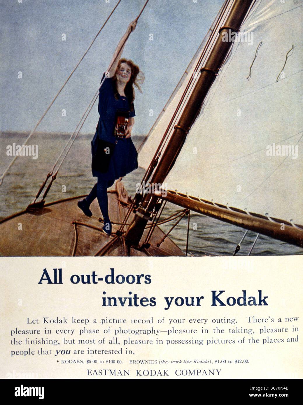 Publicité Life Magazine pour Eastman Kodak Company le 18 mai 1911 Banque D'Images