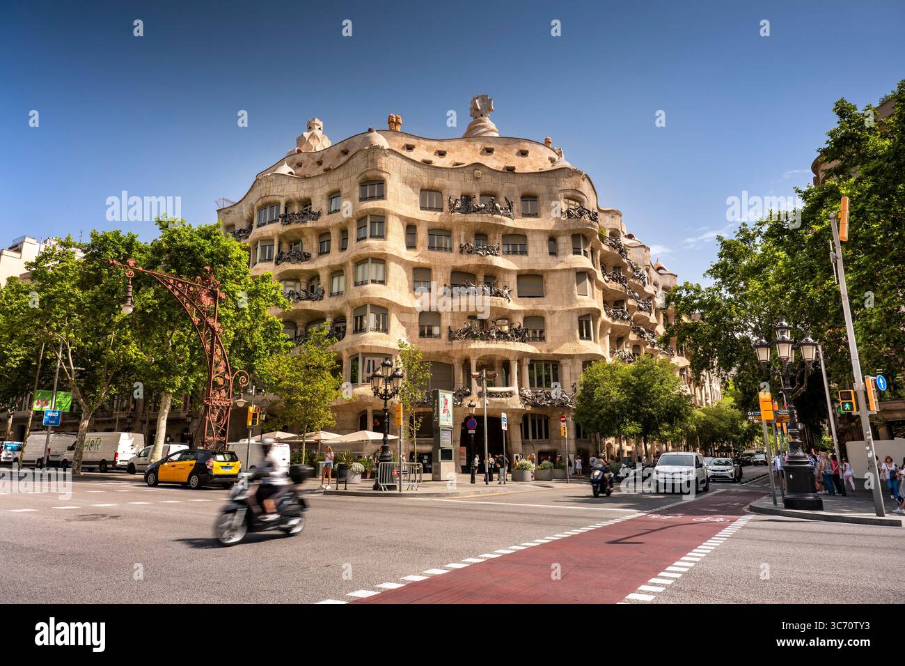 Routes et quartiers de Barcelone Catalogne Espagne Banque D'Images