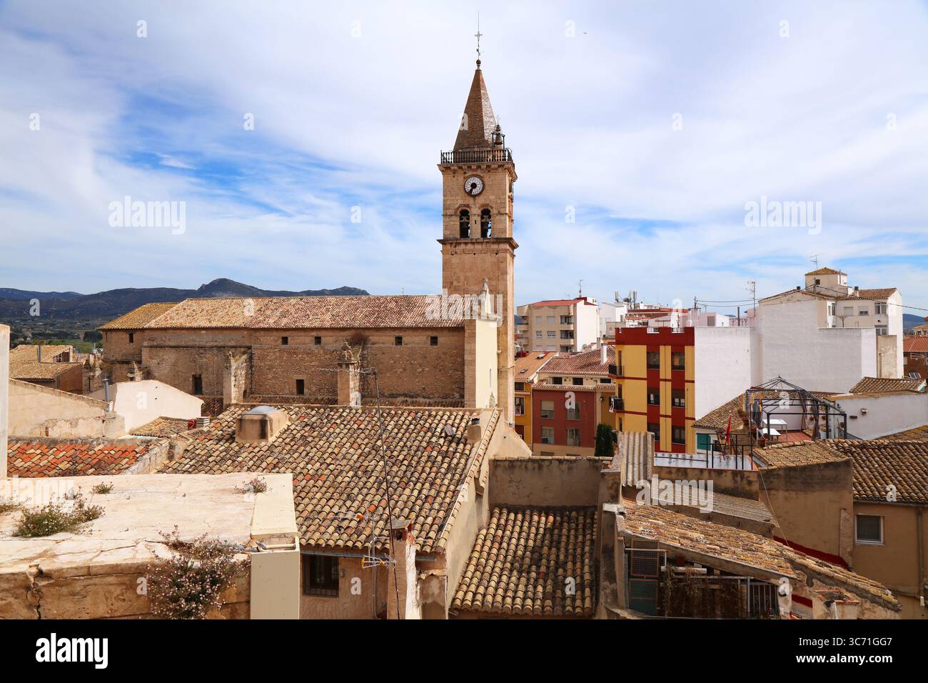 Villena ville dans comarca Alt Vinalopo dans la province d'Alicante, Communauté valencienne en Espagne. Banque D'Images