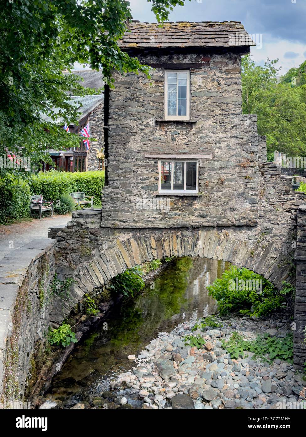 Bridge House à Ambleside dans le Lake District, Cumbria au Royaume-Uni Banque D'Images