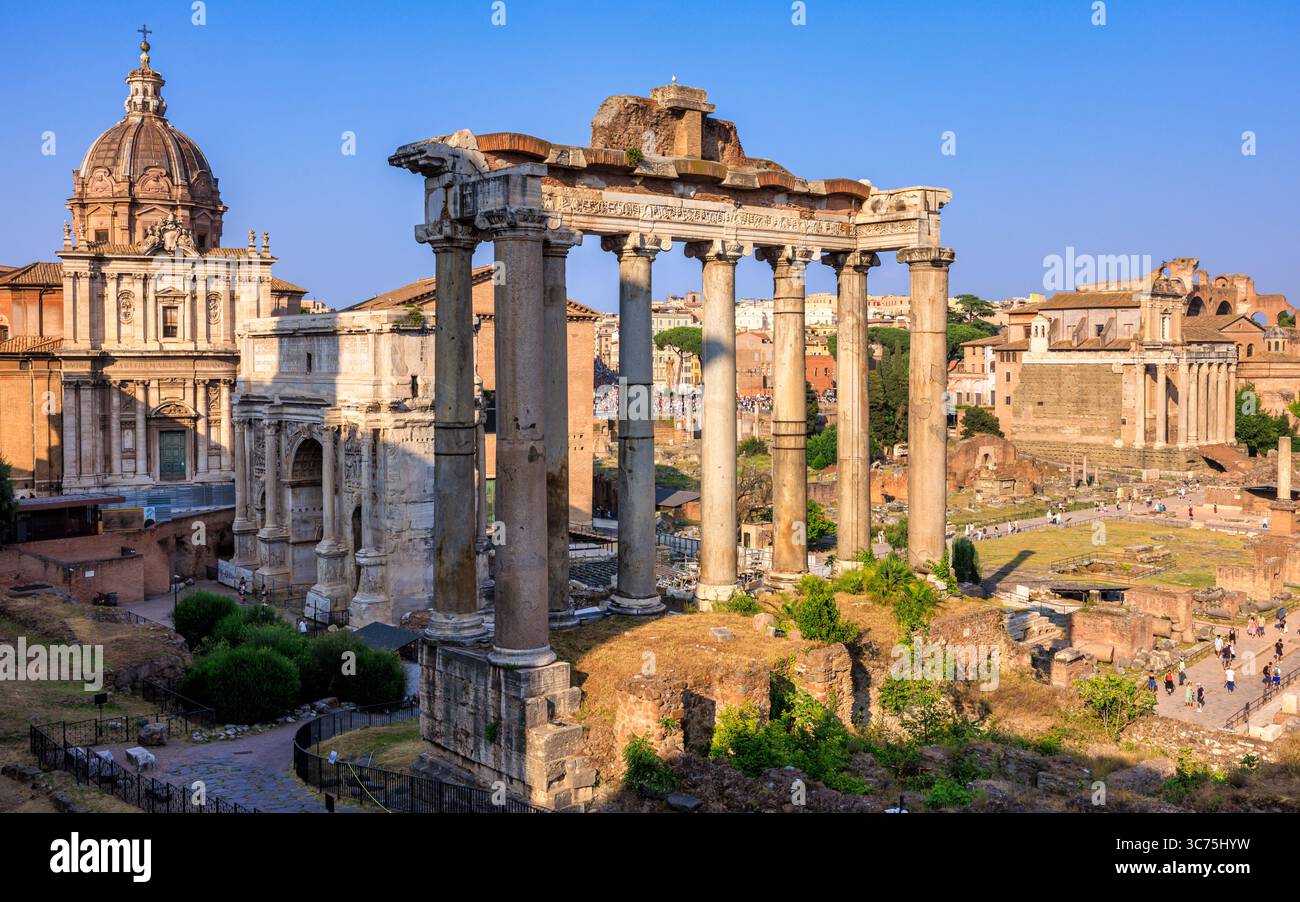 Majesté intemporelle du Forum romain, Rome Banque D'Images