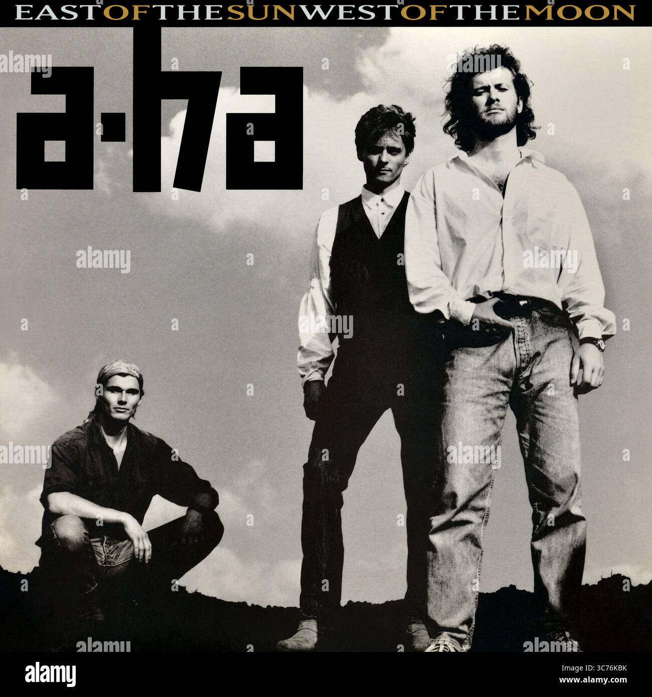 A-AH - East of the Sun West of the Moon - couverture de l'album vinyle - 1990 Banque D'Images