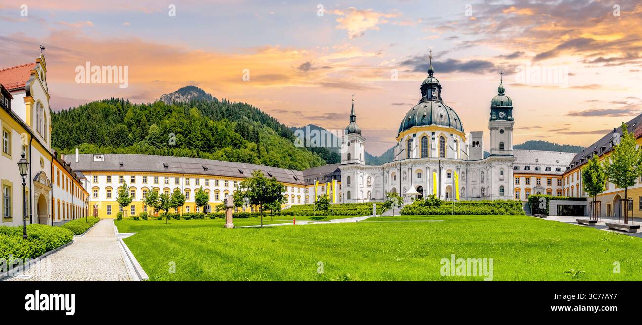 Abbaye d'Ettal, Bavière, Allemagne Banque D'Images