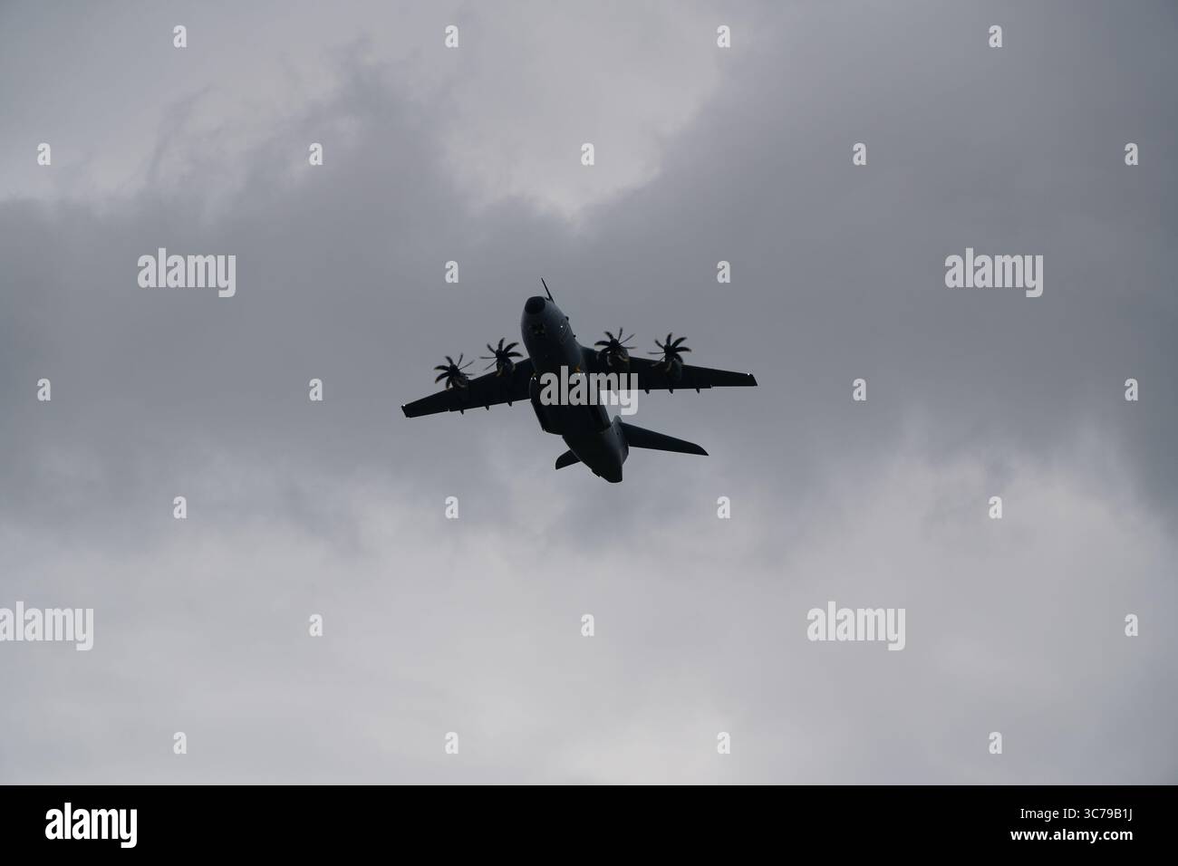 Airbus A400M Atlas de la Royal Air Force - Aéroport international de Birmingham Banque D'Images
