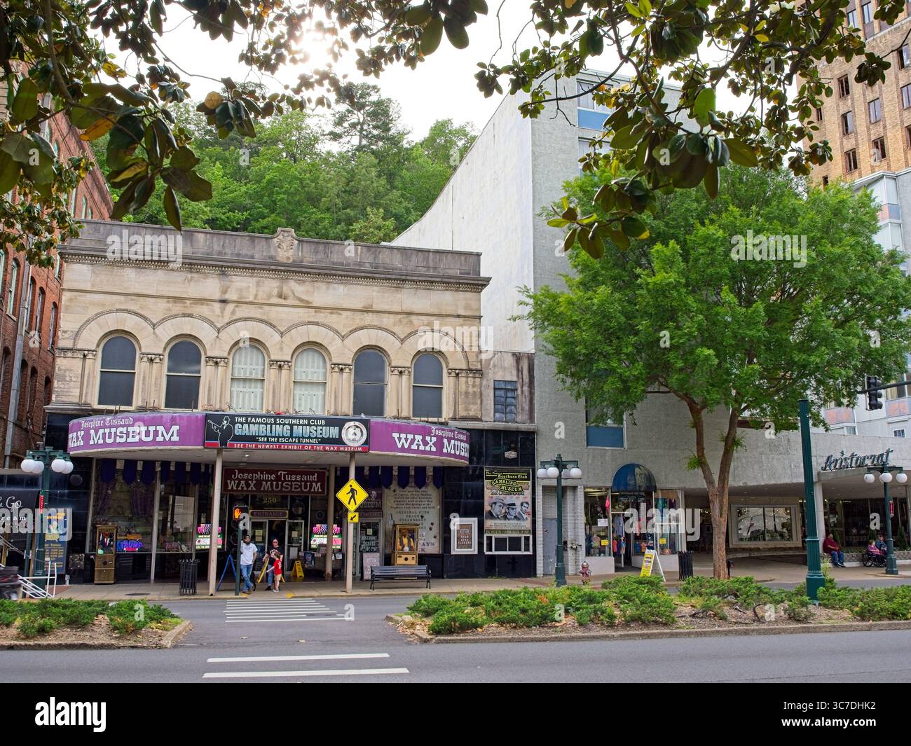 1893 Southern Club Gambling House, maintenant musée le long de Bathhouse Row à Hot Springs Arkansas— mai 2025 Banque D'Images