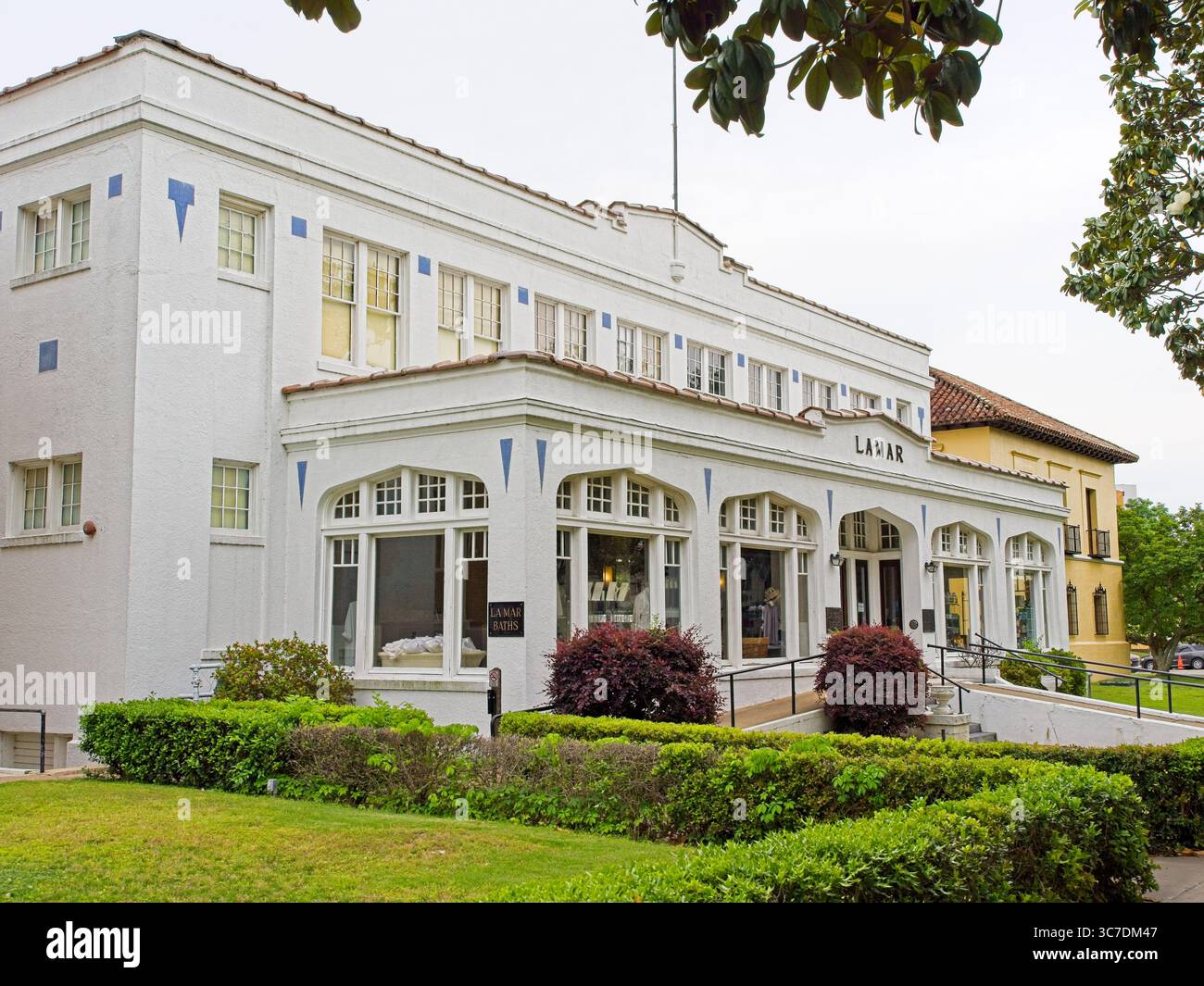1923 Lamar Bathhouse le long de Bathhouse Row dans Hot Springs Arkansas— mai 2025 Banque D'Images
