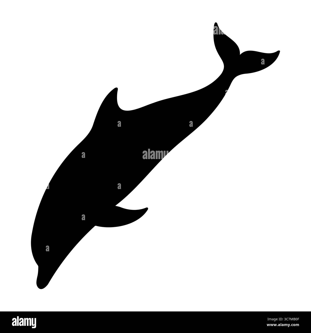 Silhouette de dauphin glissant gracieusement dans l'eau Illustration de Vecteur Silhouette de dauphin glissant gracieusement dans l'eau Illustration de Vecteur