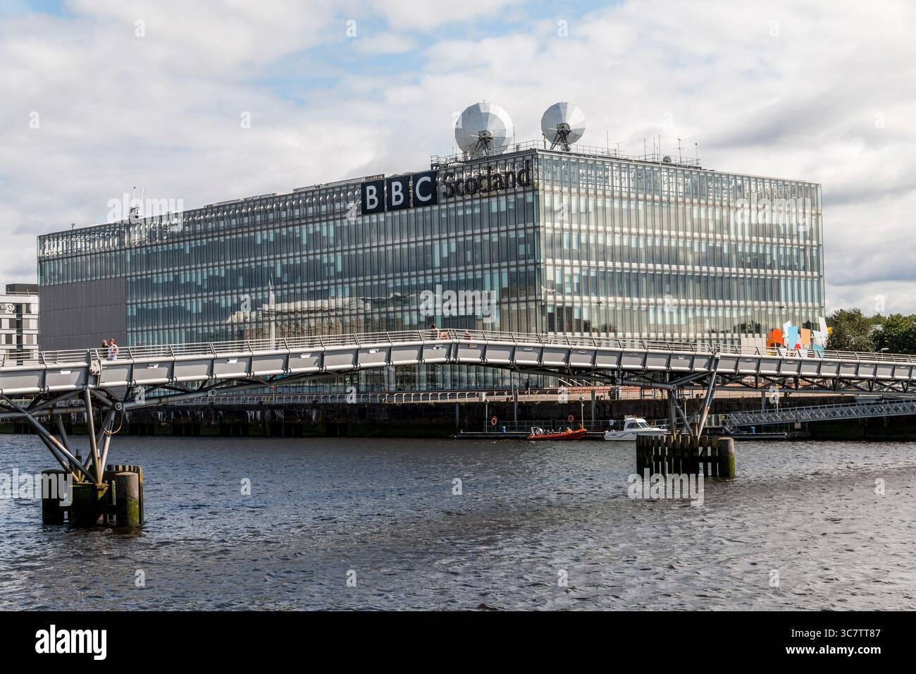 BBC STUDIOS BÂTIMENT sur la rivière Clyde 31 juillet 2025 Banque D'Images
