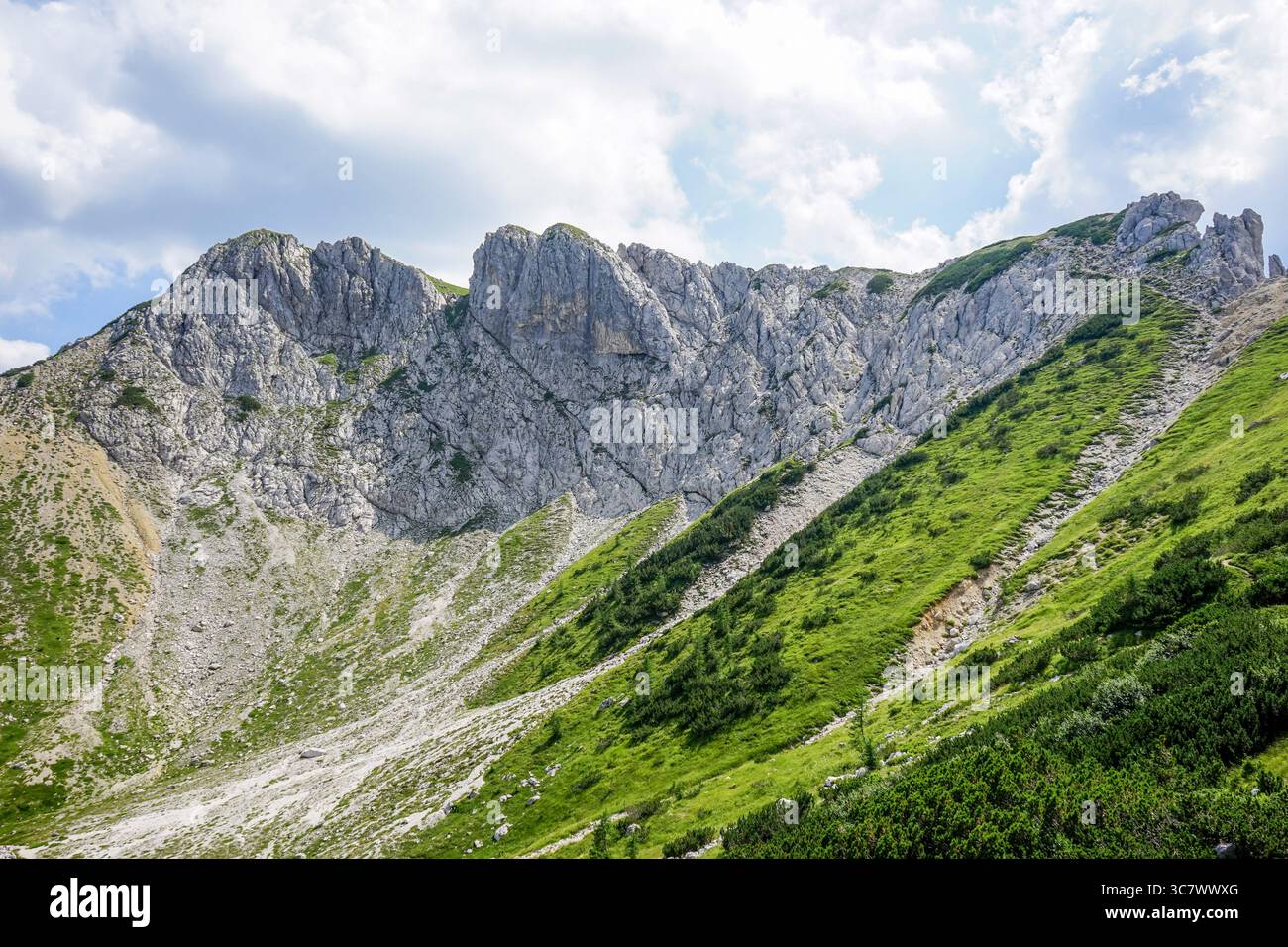 Pic de Viševnik du nord, Slovénie Banque D'Images