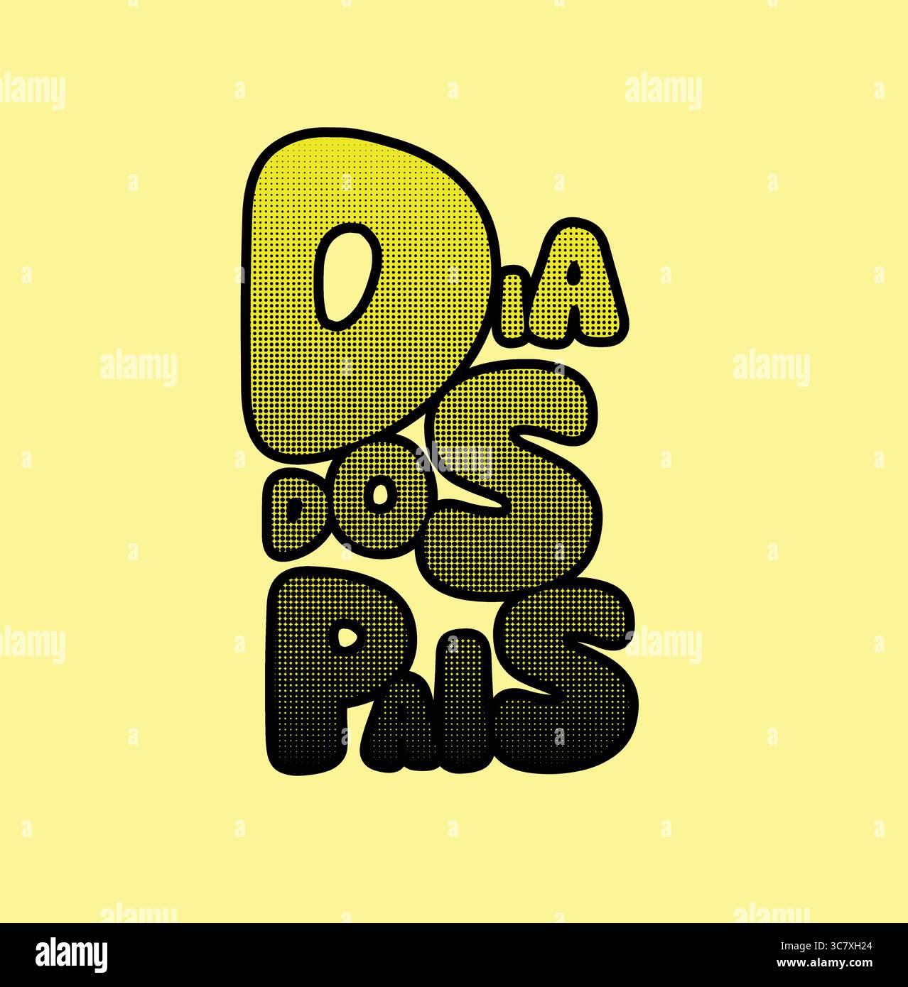 Dia dos pais, fête des pères en portugais Illustration de Vecteur