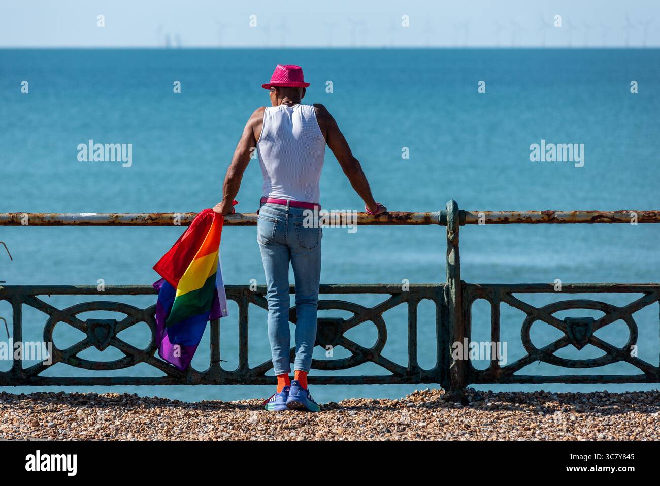 Brighton, le 2 août 2025 : défilé annuel de la fierté à Brighton cet après-midi Banque D'Images