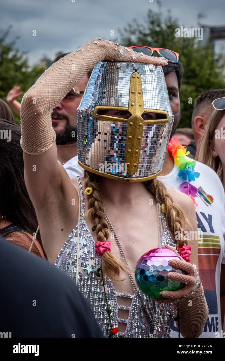 Brighton, le 2 août 2025 : défilé annuel de la fierté à Brighton cet après-midi Banque D'Images