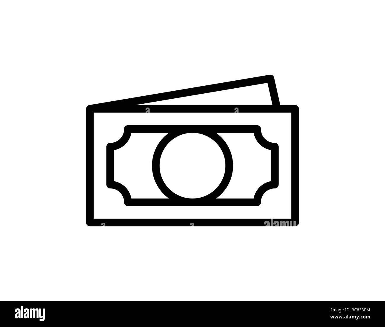 Illustration minimaliste d'un billet d'un dollar, idéal pour les thèmes financiers et d'affaires. Parfait pour représenter les espèces, les banques et les concepts économiques. Illustration de Vecteur