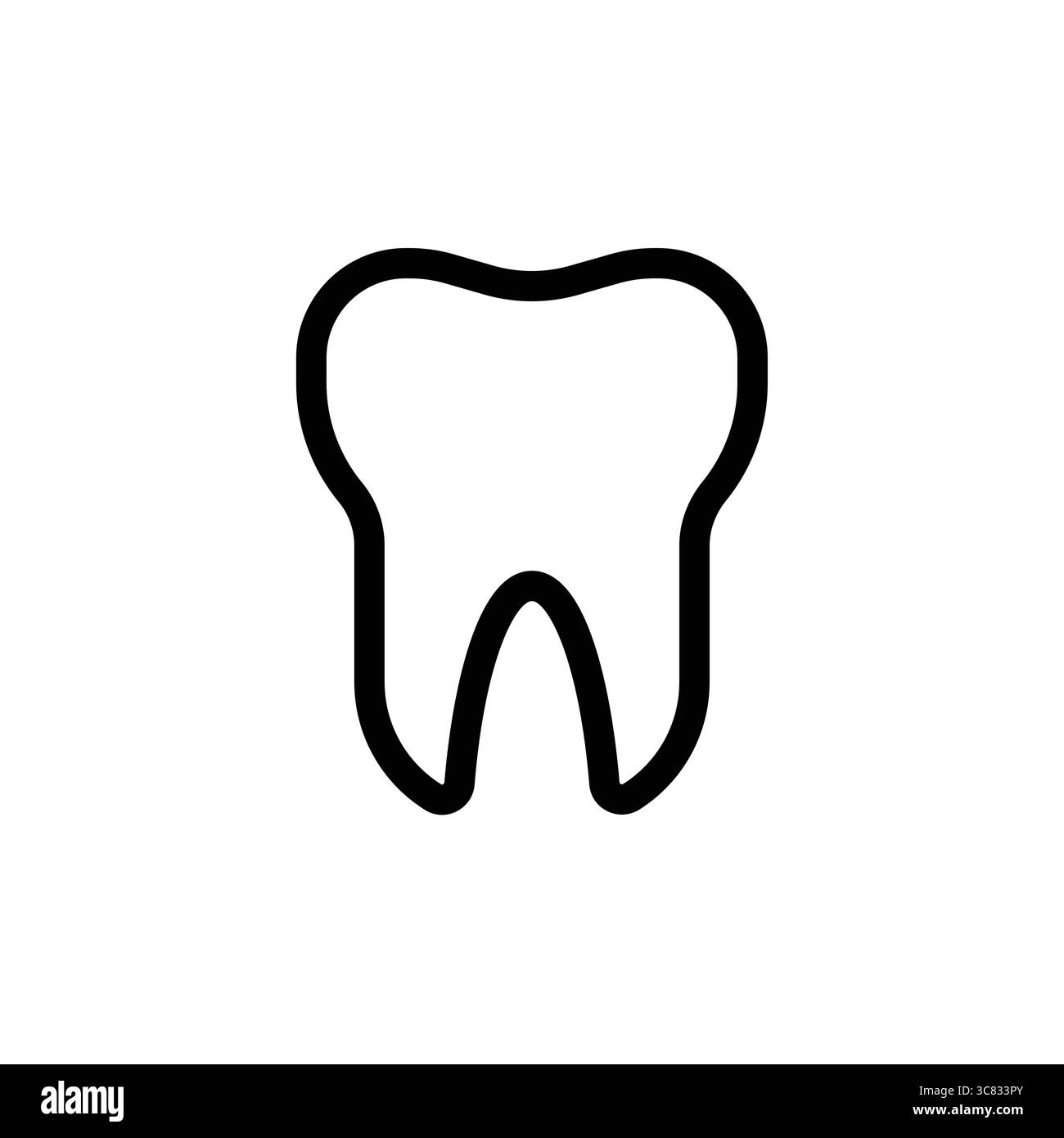 Cette image présente un contour noir net d'une dent adaptée aux projets de santé dentaire. Idéal pour le matériel éducatif, les cliniques et le site Web de santé Illustration de Vecteur Cette image présente un contour noir net d'une dent adaptée aux projets de santé dentaire. Idéal pour le matériel éducatif, les cliniques et le site Web de santé Illustration de Vecteur