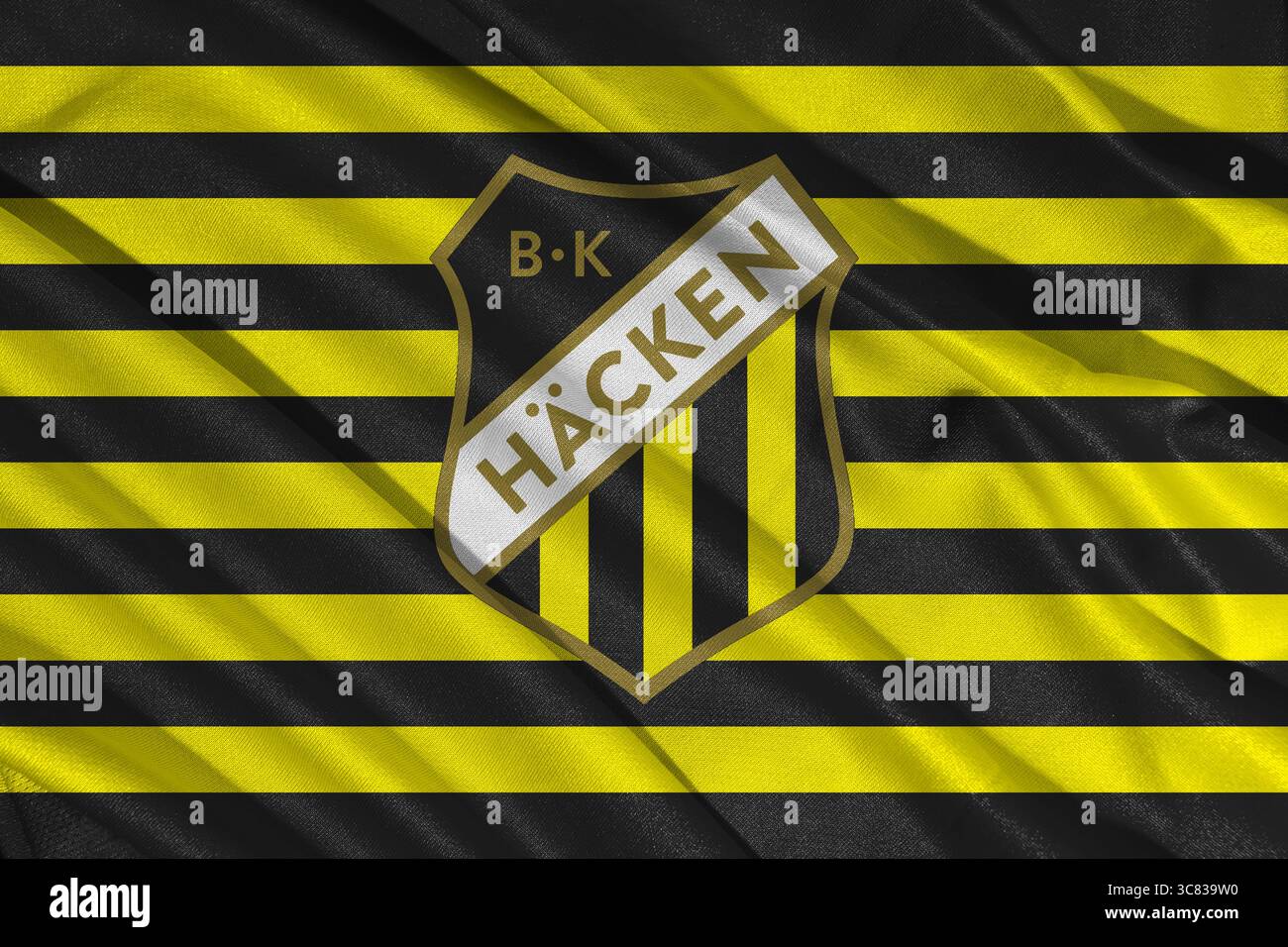 Pringsewu, Lampung ; 3 août 2025 ; texture du logo du drapeau du club de football Wieczysta Krakw, ligue polonaise de football 1 Banque D'Images