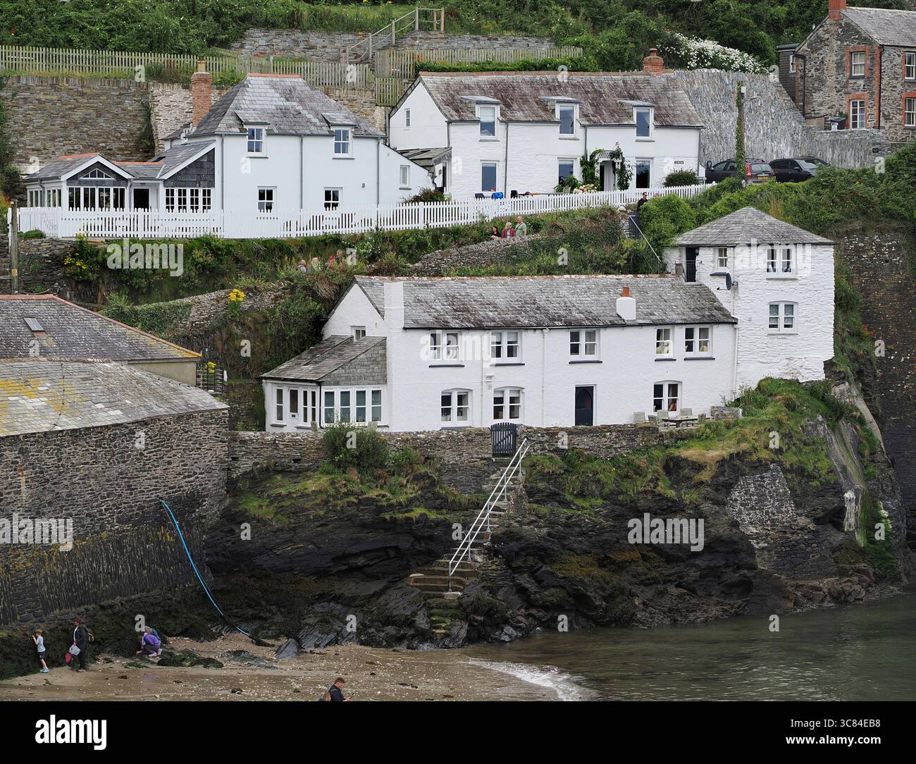 Port Isaac, ancien village de pêcheurs en Cornouailles Banque D'Images
