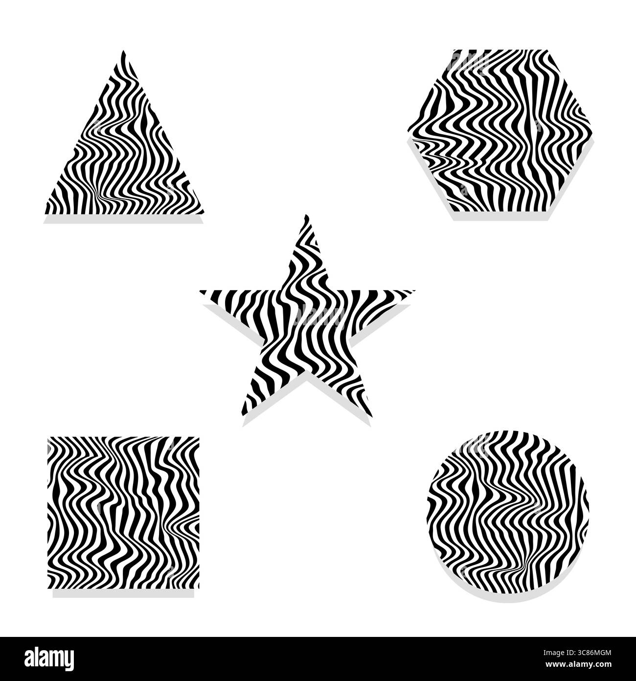 Illustration vectorielle de formes liquéfiées ondulées modernes modèle sans couture de lignes fluides abstraites dans le style du modèle de couverture de papier peint. Illustration de Vecteur