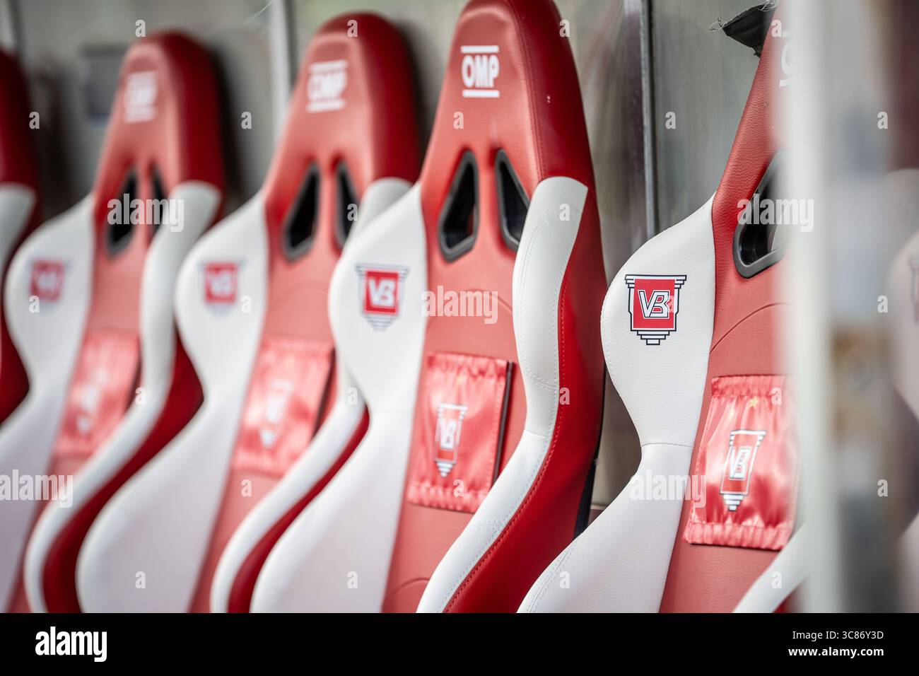 Vejle, Danemark. 01 août 2025. Le Vejle Stadion est prêt pour le match de 3F Superliga entre Vejle BK et Odense BK à Vejle. Banque D'Images