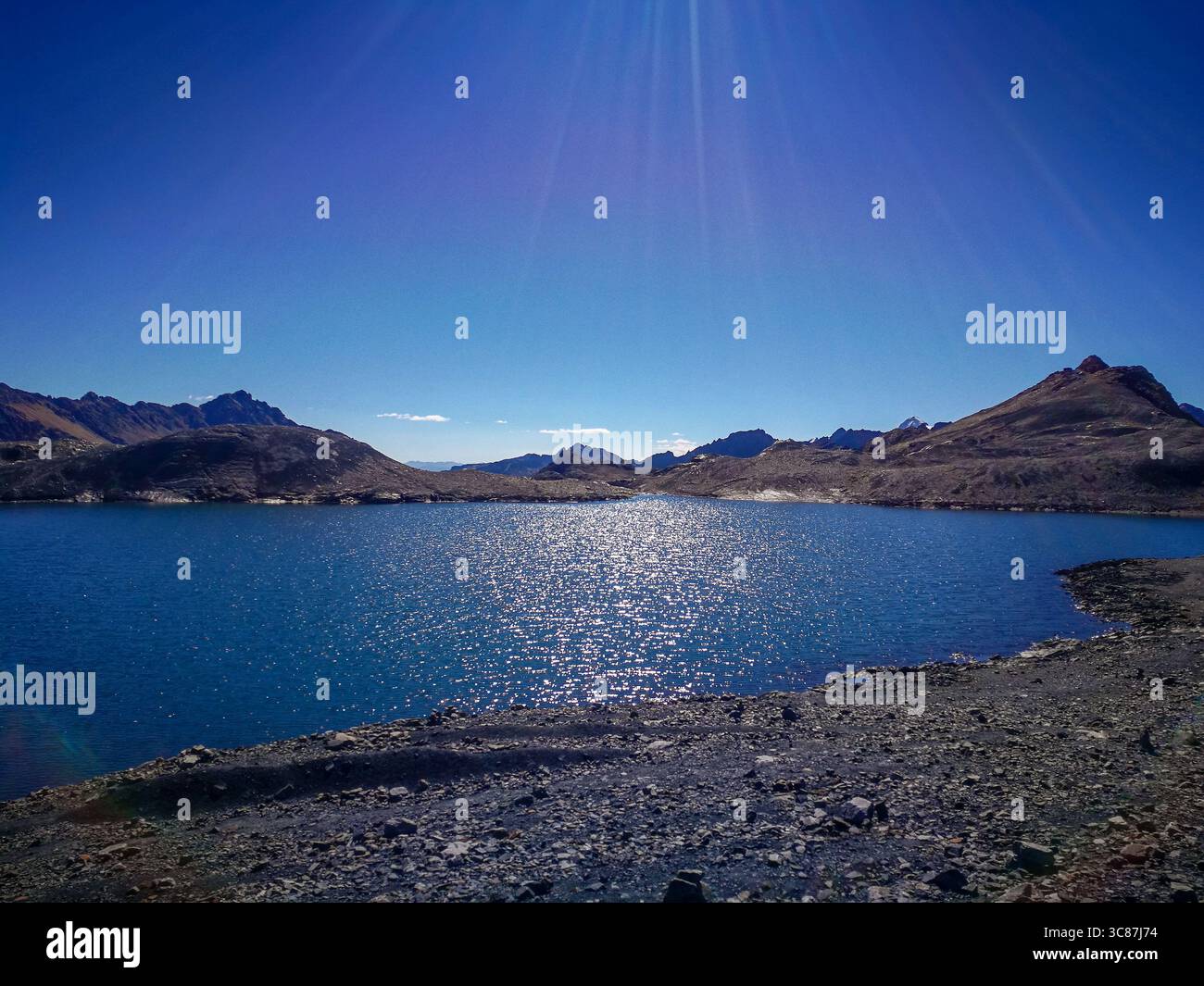 huaraz nationalpark montagne, pérou Banque D'Images