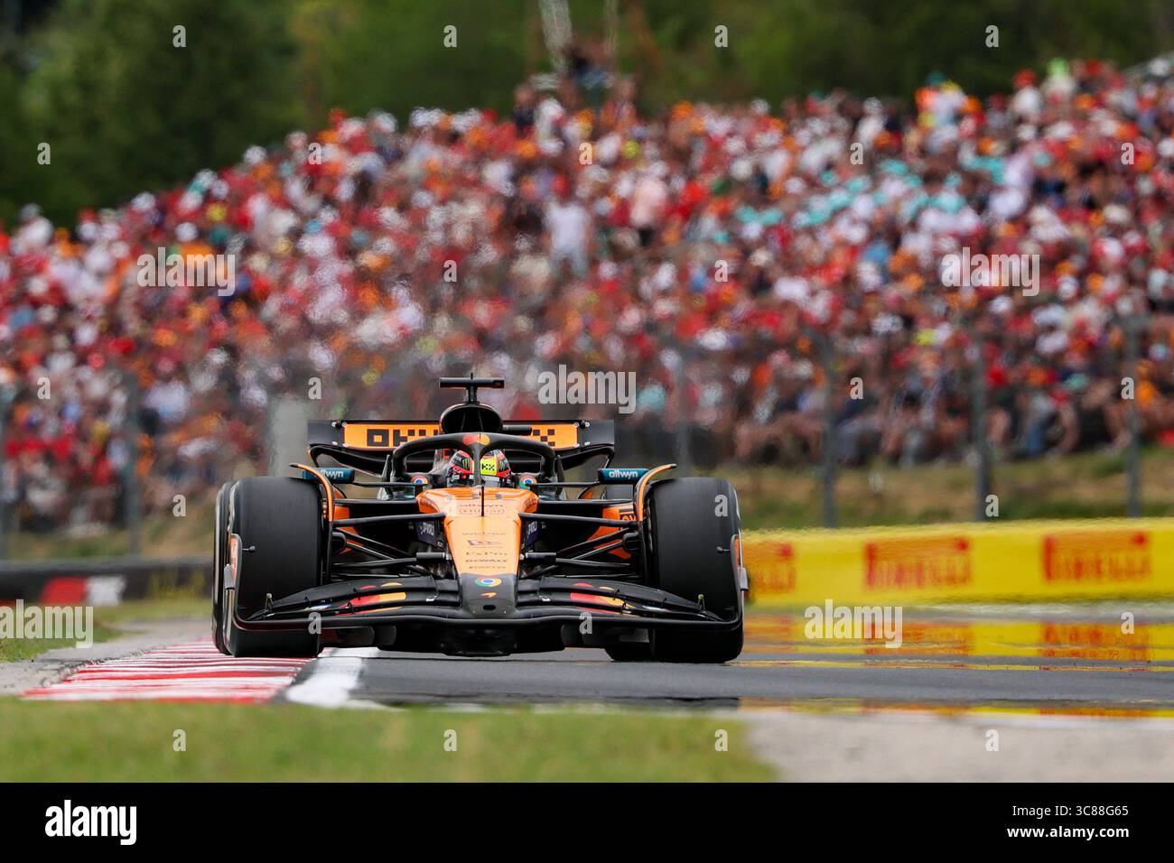 Budapest, Hongrie. 1er janvier 2000. Oscar Piastri, lors du Grand Prix de Hongrie de formule 1 Lenovo 2025, Budapest, Hongrie. Crédit : Gabriele Lanzo / Alessio Morgese / Alamy Live news Banque D'Images