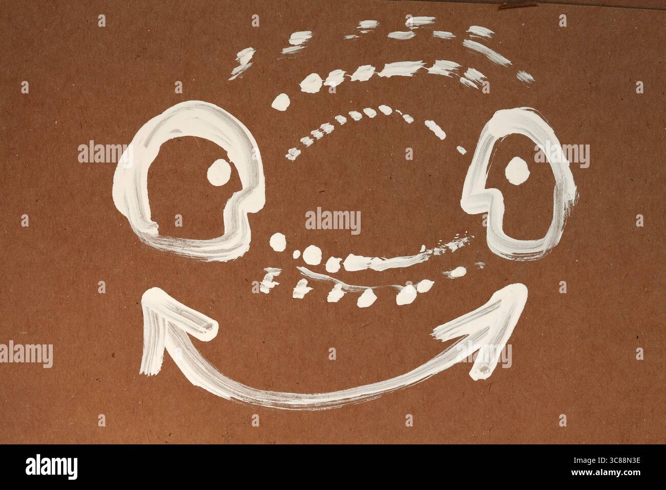 boîte de dialogue deux personnes parlant modèle de conception Banque D'Images