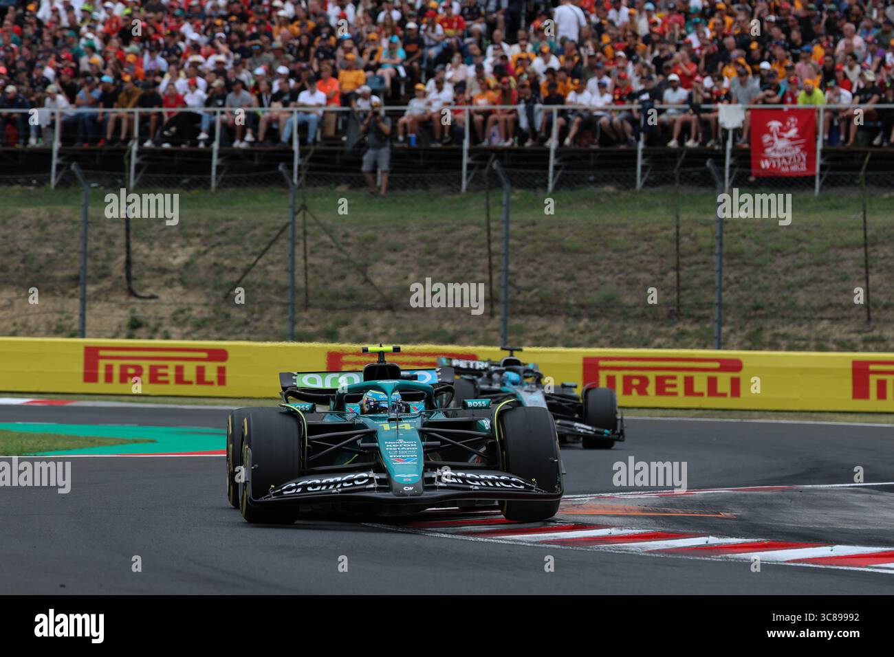 Budapest, Hongrie. 1er janvier 2000. Fernando Alonso, lors du Grand Prix de Hongrie de formule 1 Lenovo 2025, Budapest, Hongrie. Crédit : Gabriele Lanzo / Alessio Morgese / Alamy Live news Banque D'Images