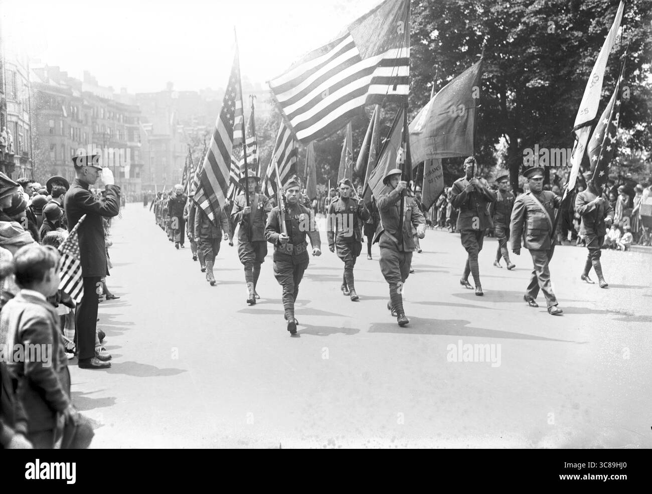 Défilé des anciens combattants de la première Guerre mondiale 1925. Défilé du Memorial Day à New York. ÉTATS-UNIS Banque D'Images Défilé des anciens combattants de la première Guerre mondiale 1925. Défilé du Memorial Day à New York. ÉTATS-UNIS Banque D'Images