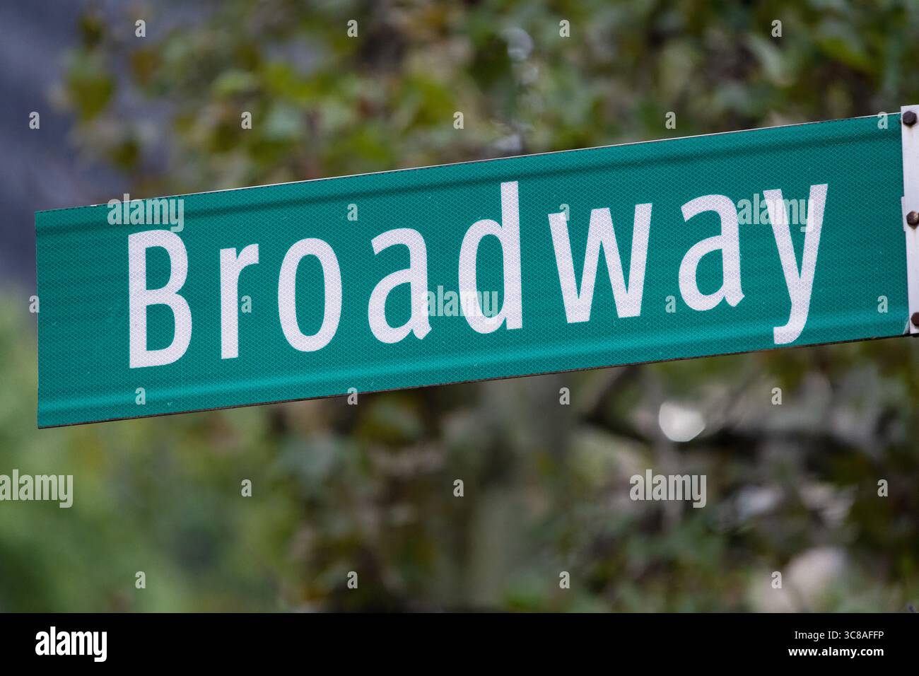 Broadway Street sign Banque D'Images