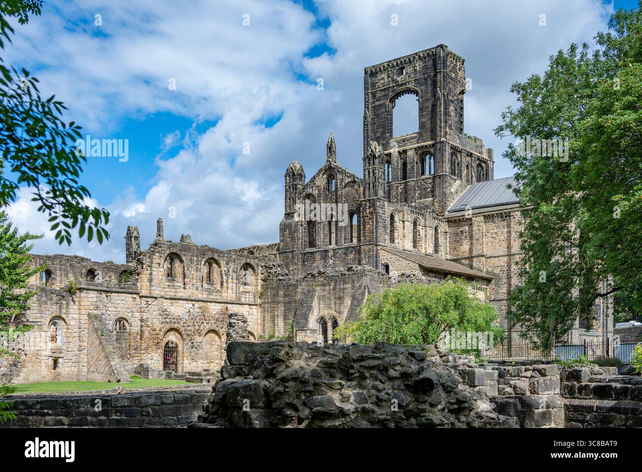 Ruines de l'abbaye de Kirkstall, Leeds, West Yorkshire, Angleterre Banque D'Images