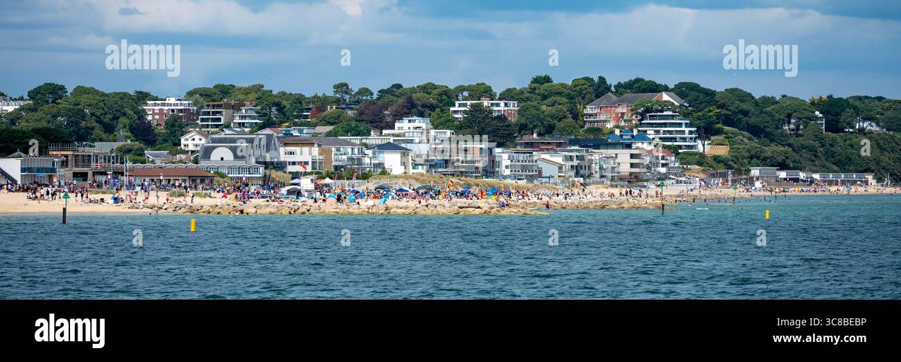 Plage à Sandbanks, Dorset, Angleterre Banque D'Images