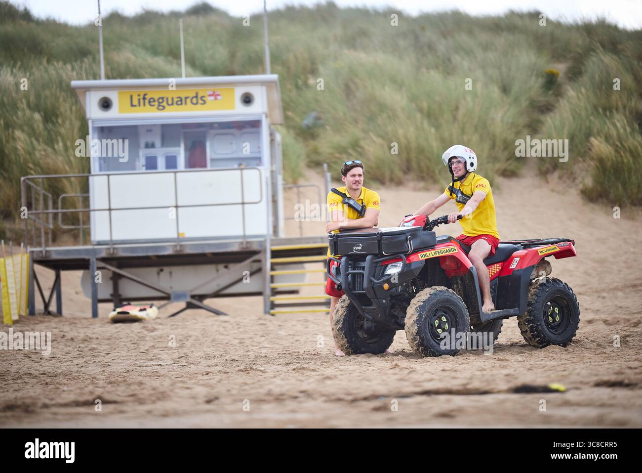 Station de sauveteur RNLI de Formby Beach Banque D'Images