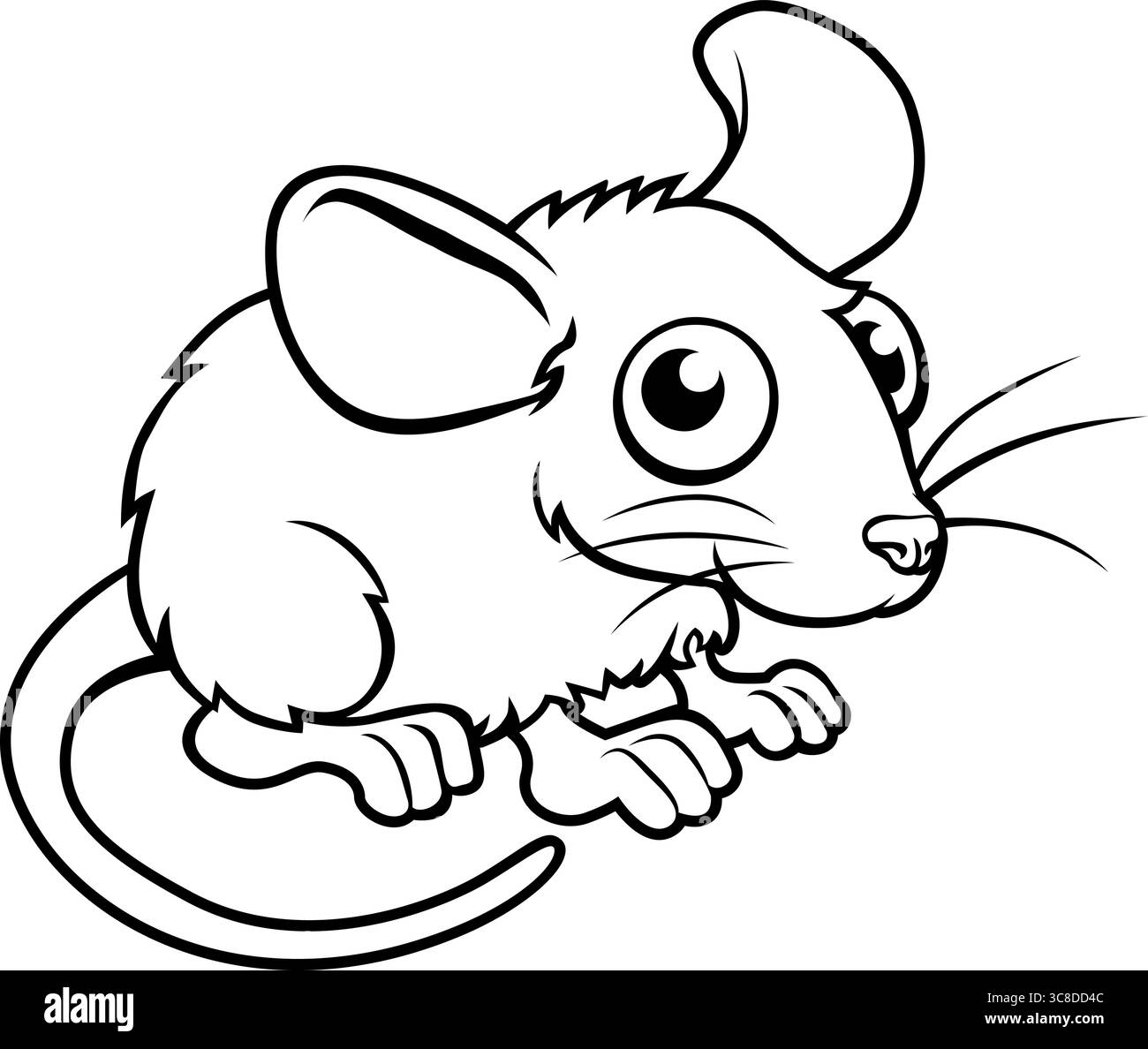 Souris ou rat Cartoon personnage illustration animale Illustration de Vecteur
