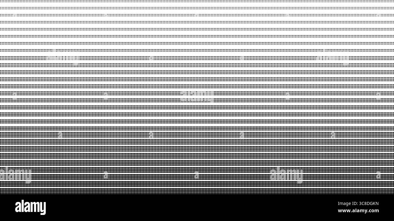 Arrière-plan texturé avec lignes horizontales de dégradé en pointillés demi-teintes. Motif minimal rétro rayé vectoriel abstrait pour affiches, bannières Illustration de Vecteur